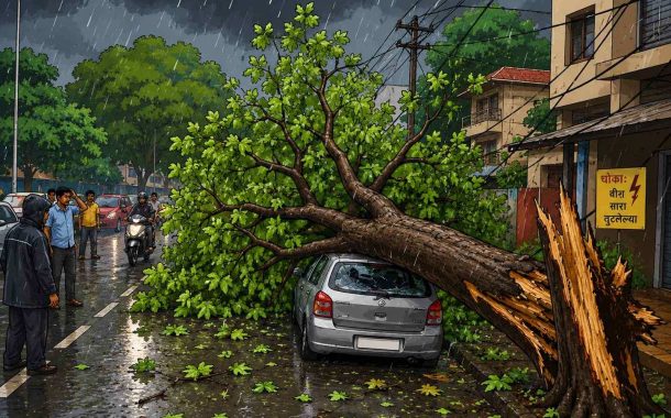 ​पिंपरी चिंचवड शहरात दोन दिवसांत २७ झाड पडण्याच्या घटना...