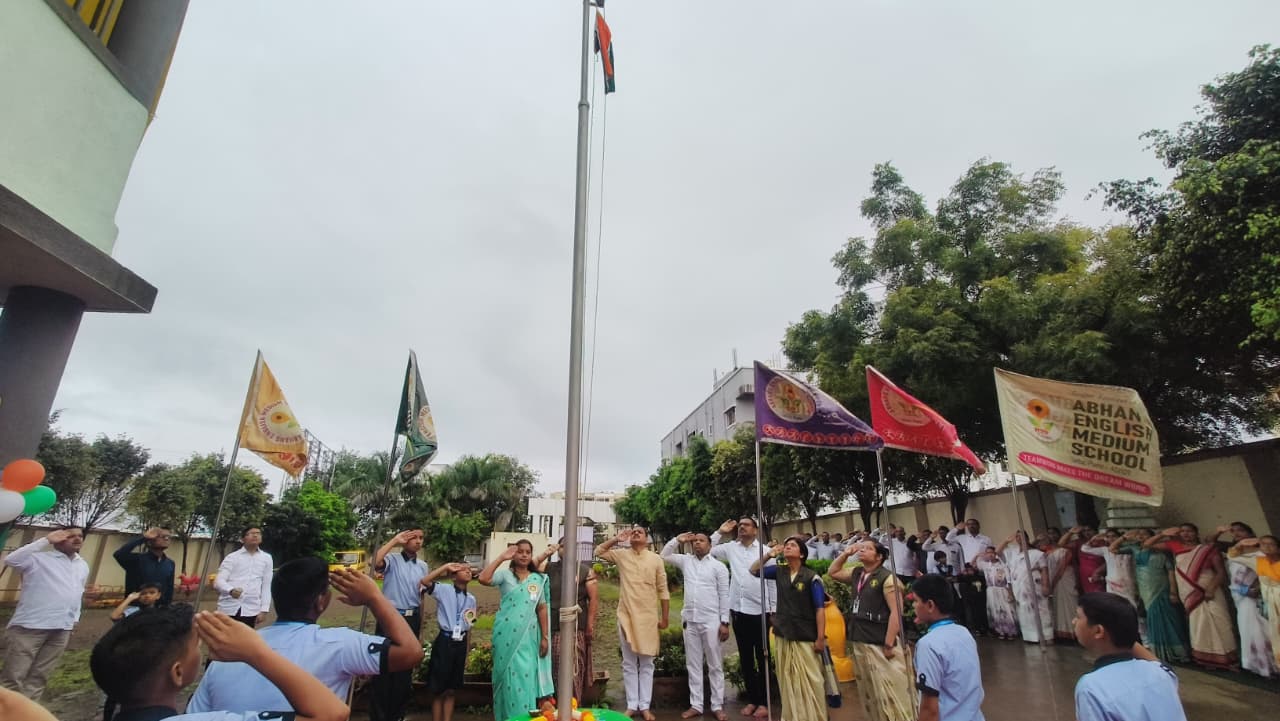 देहूतील अभंग स्कूलमध्ये देशाचा ८० वा स्वातंत्र्यदिन उत्साहात साजरा...