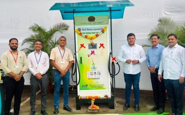 महापालिका आवारात EV चार्जिंग स्टेशन, सभापती अभिषेक बारणे यांच्या हस्ते उद्घाटन...