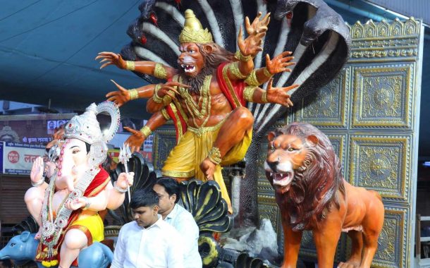 भोसरी परिसरात गणेश विसर्जन मिरवणूक उत्साहात संपन्न..