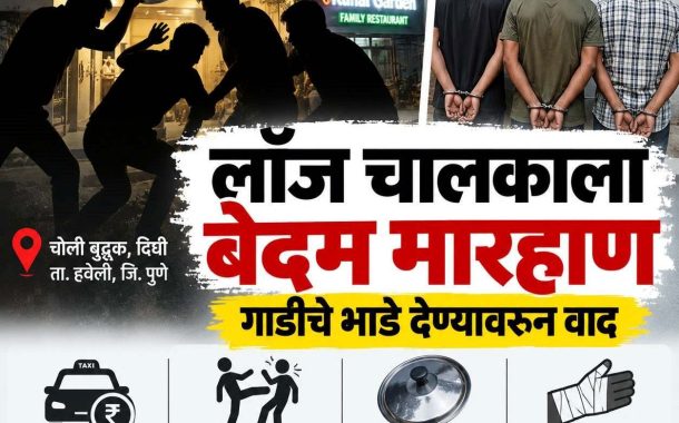 लॉज चालकाला शिवीगाळ करून बेदम मारहाण..!
