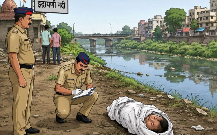 इंद्रायणी नदीपात्राजवळ दीड महिन्याच्या बालिकेचा मृतदेह सापडला..!