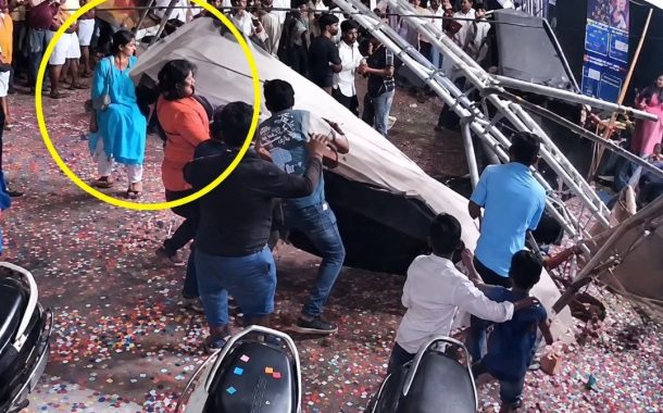 दहीहंडी उत्सवानंतर लोखंडी स्ट्रक्चर कोसळून महिलेचा मृत्यू...