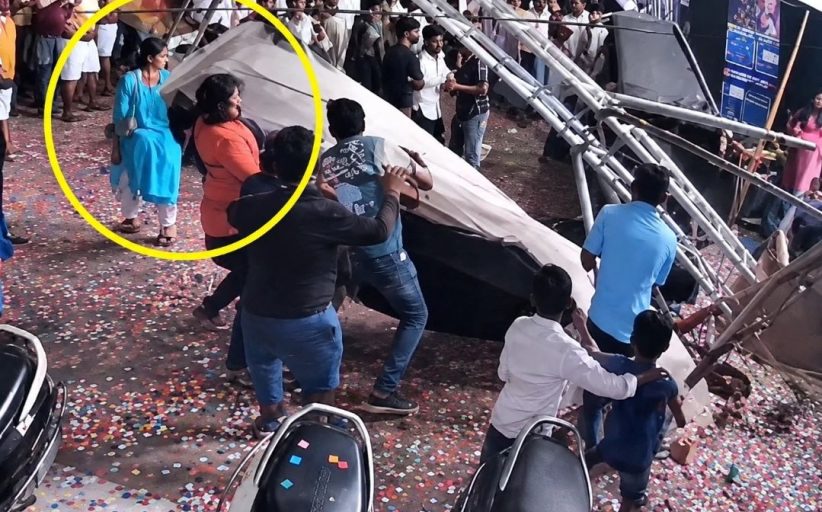 दहीहंडी उत्सवानंतर लोखंडी स्ट्रक्चर कोसळून महिलेचा मृत्यू...