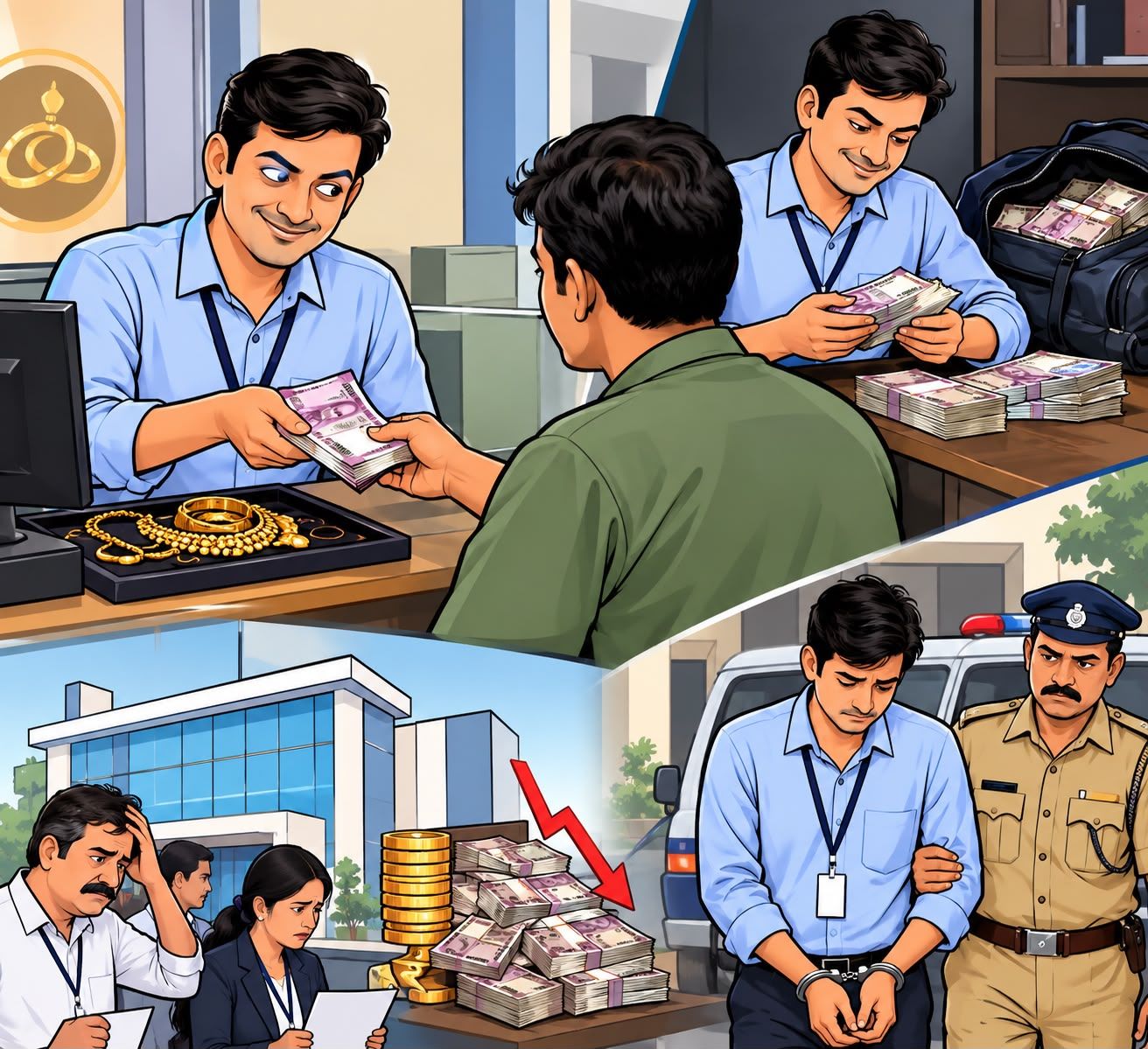 भोसरीतील फायनान्स कंपनीच्या अधिकाऱ्यानेच रक्कम लाटली...