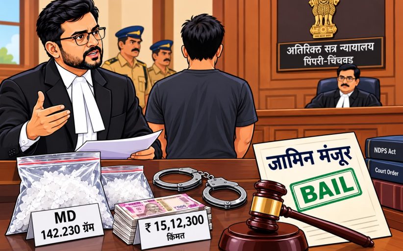 १४२ ग्रॅम एमडी ड्रग्ज प्रकरणात आरोपीला जामीन..
