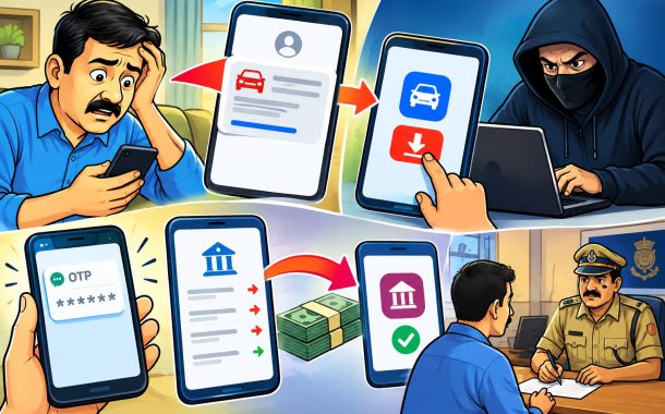 बनावट अॅप डाउनलोड करताच खात्यातून पैसे गायब..