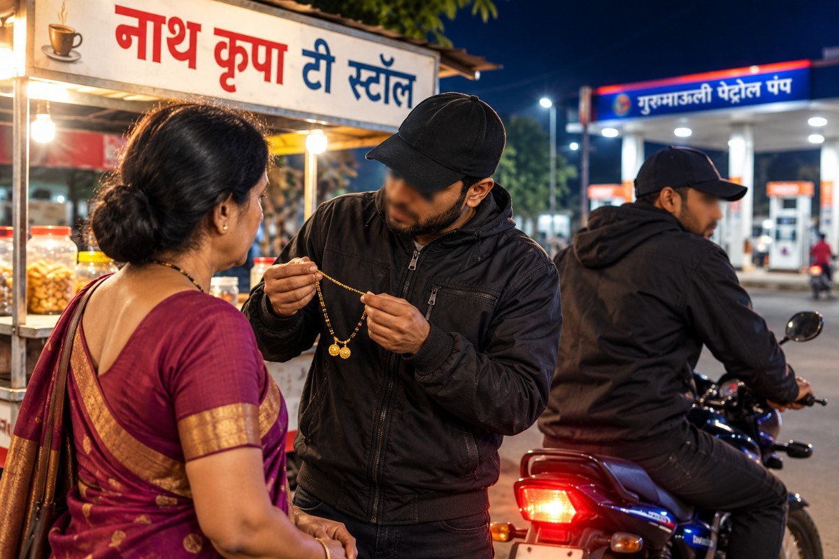 सोनार असल्याचे सांगून महिलेचे मंगळसूत्र लंपास..