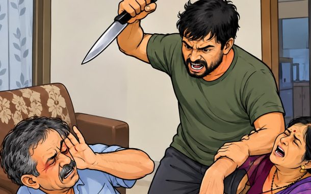 (भयानक) दारूसाठी पैसे न दिल्याने मुलाची बापाच्या छाताडावर लाथ..