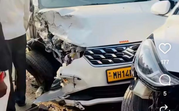 हिंजवडीत भरधाव अर्टिगाची तीन वाहनांना धडक..