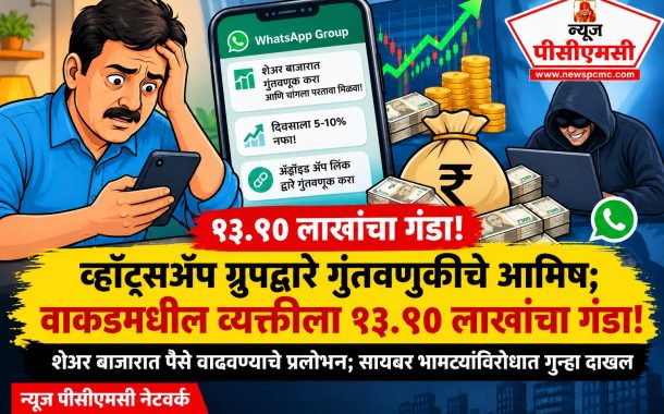 वाकडमध्ये एकाला व्हॉट्सॲप ग्रुपद्वारे लाखांचा गंडा!