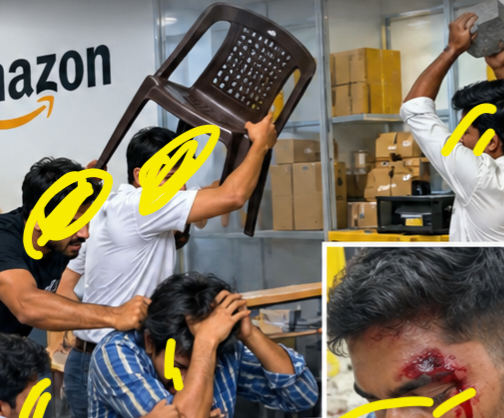 हिंजवडीत अॅमेझॉन स्टोअरमध्ये र्‍हाडा..